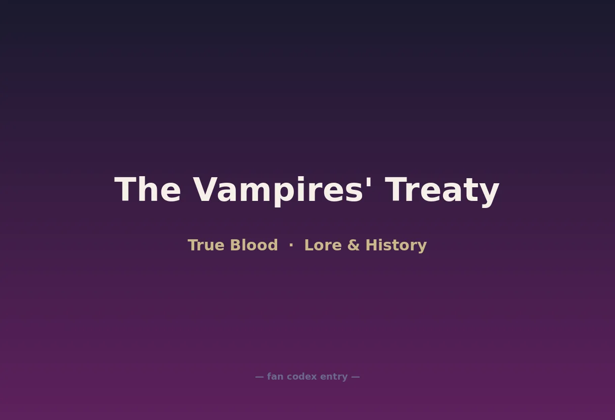 The Vampires' Treaty