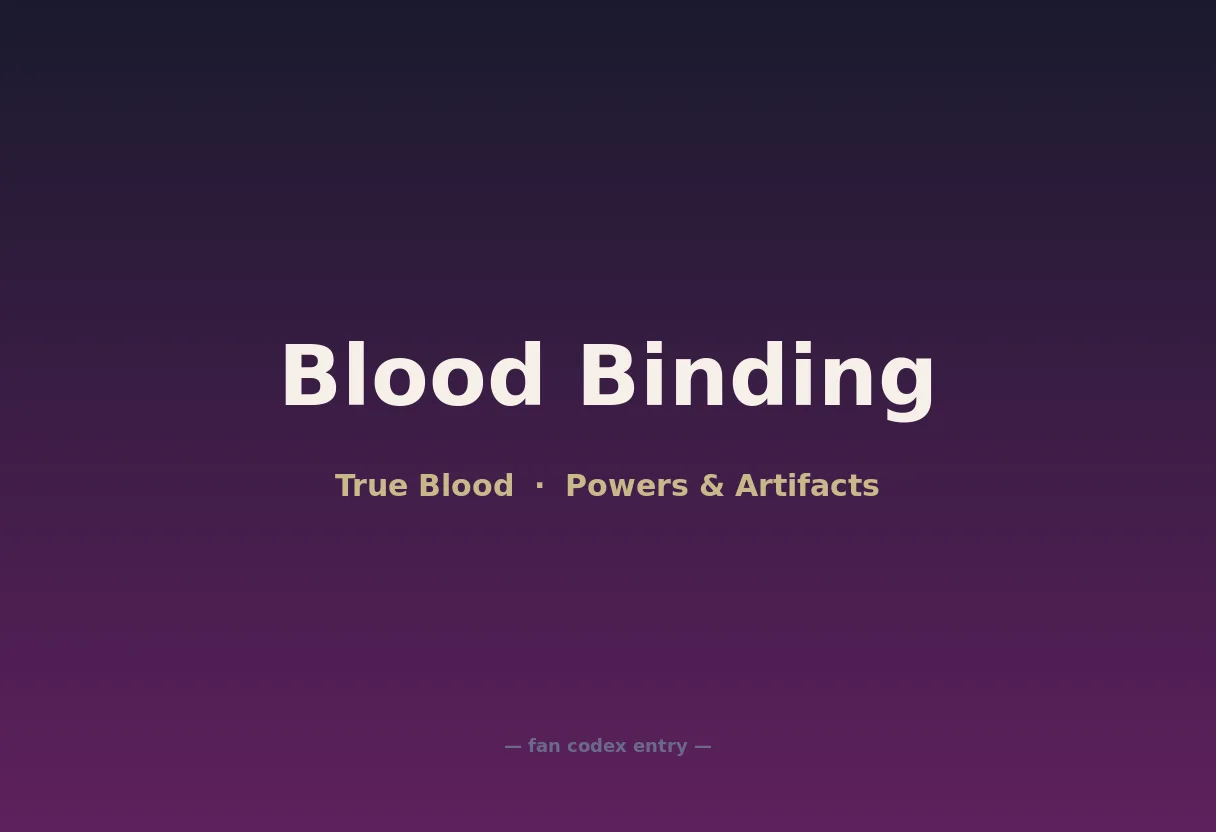 Blood Binding