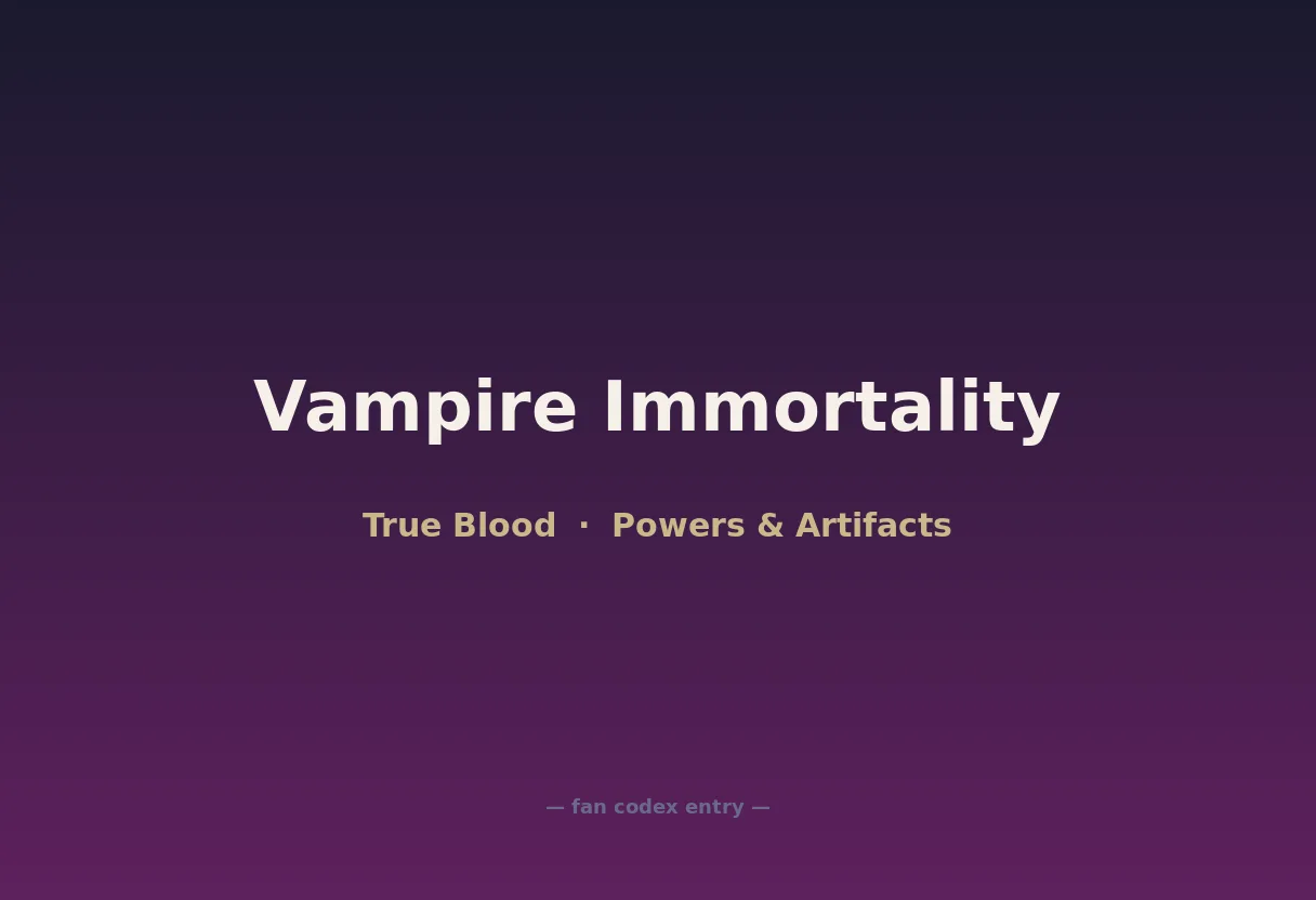 Vampire Immortality