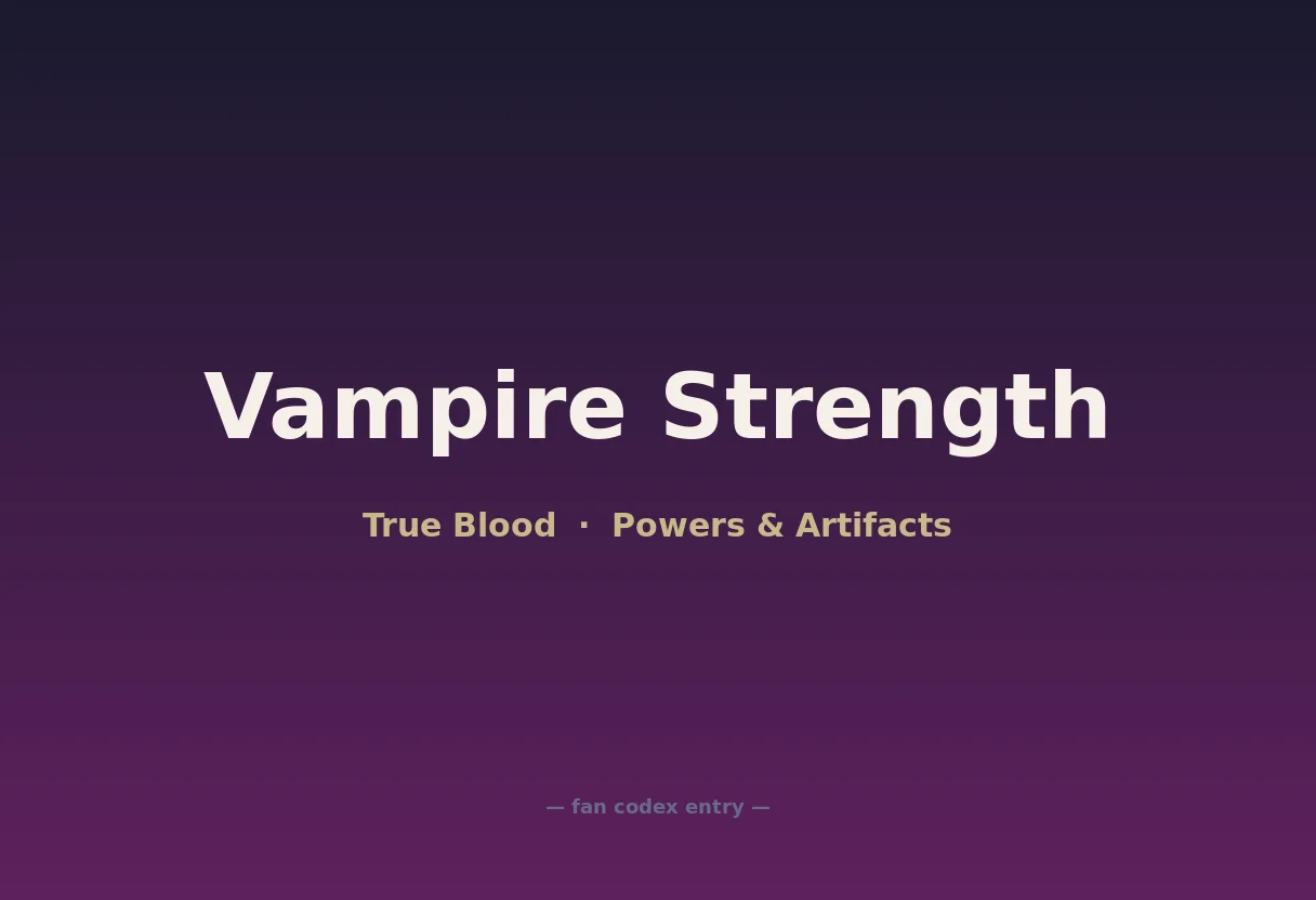 Vampire Strength