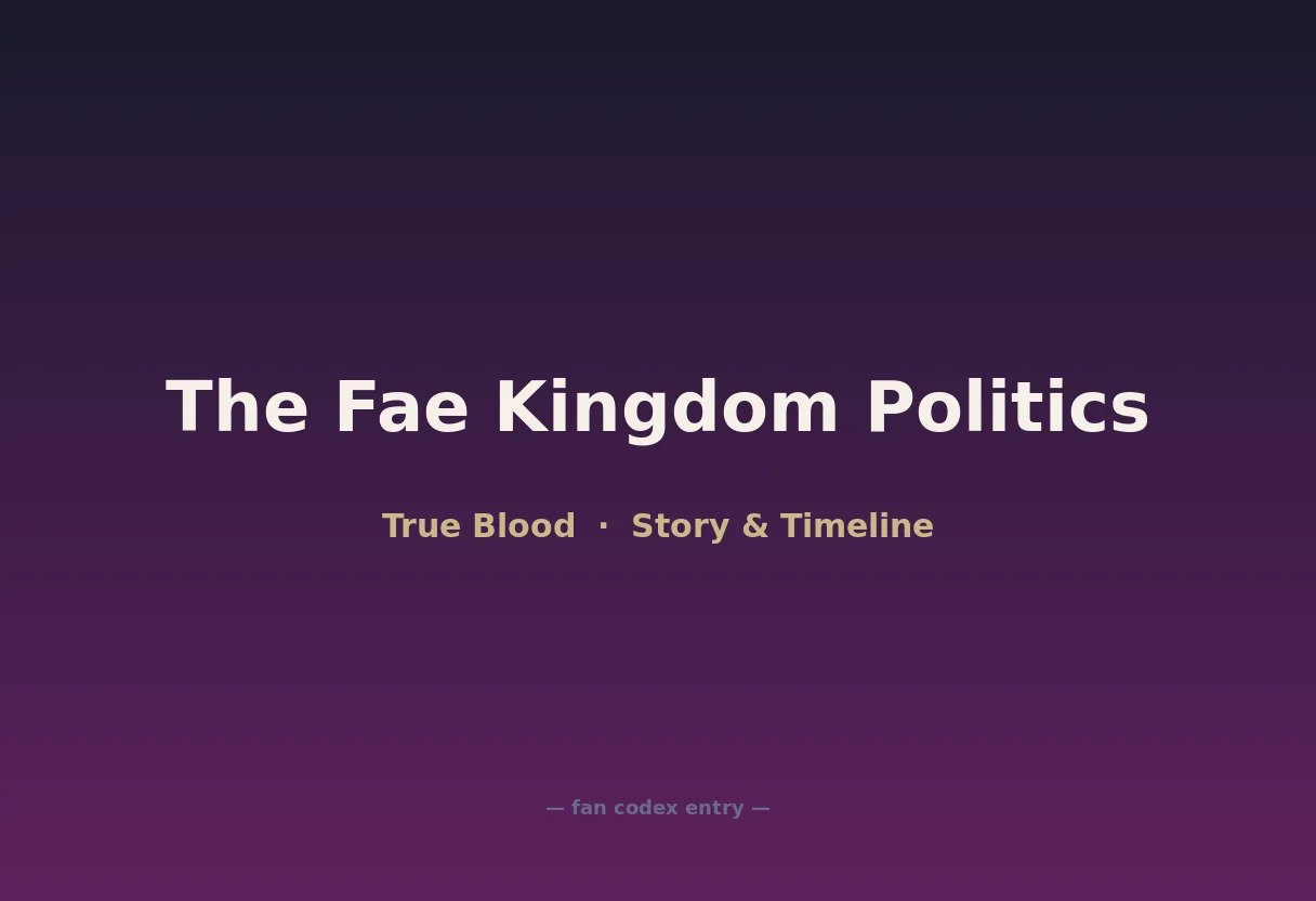 The Fae Kingdom Politics
