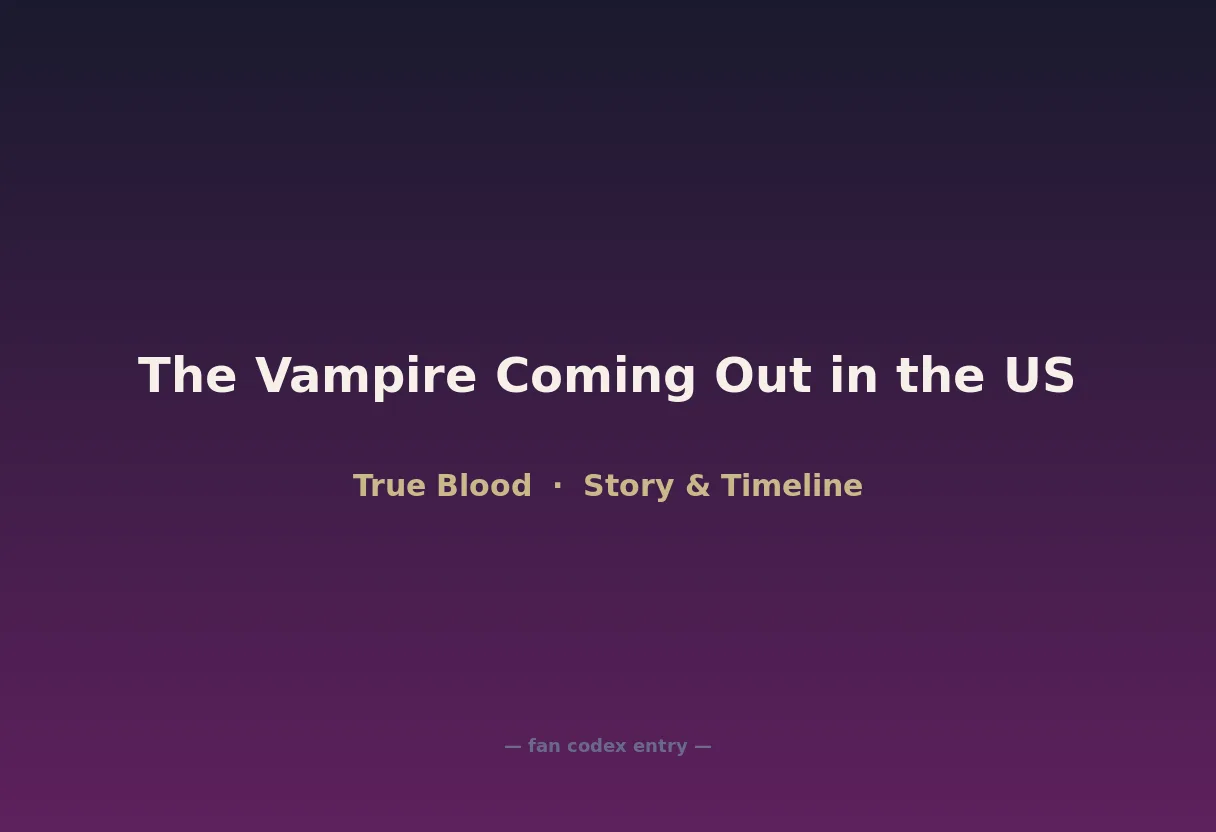 The Vampire Coming Out in the US