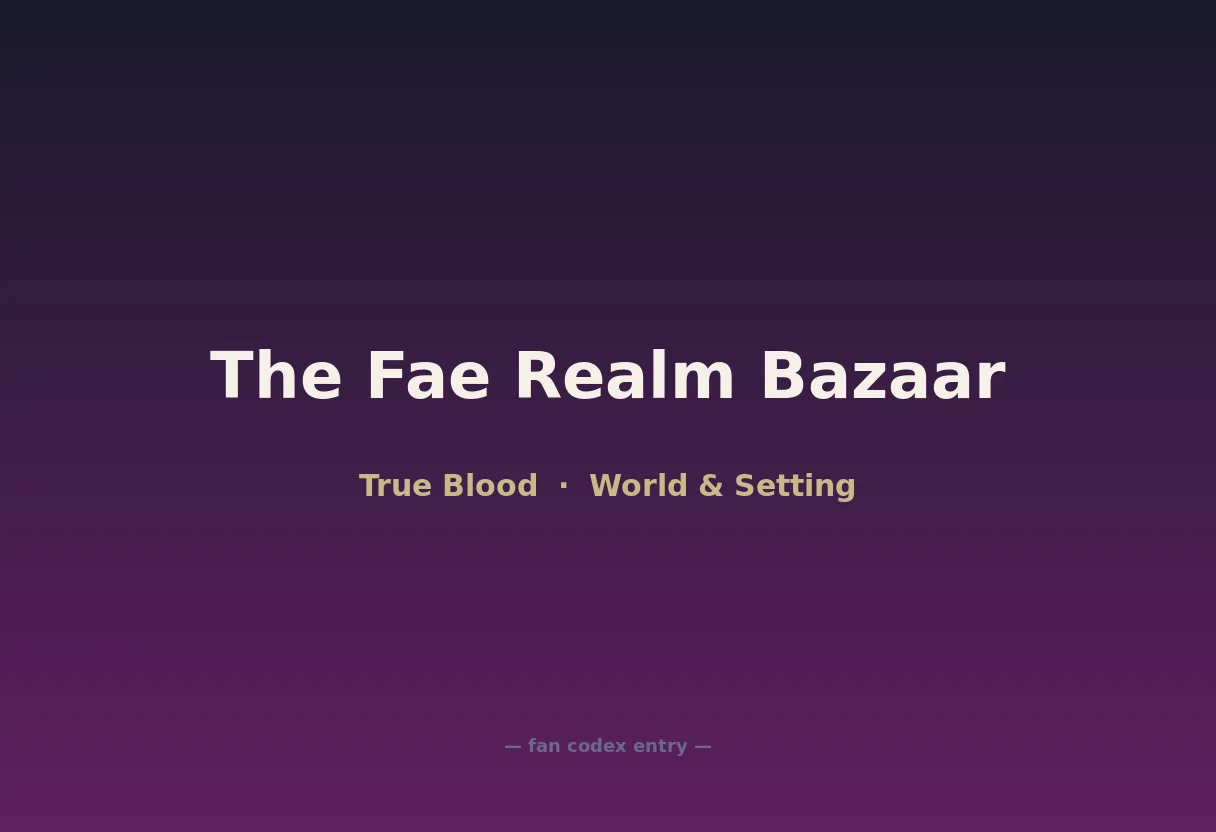 The Fae Realm Bazaar
